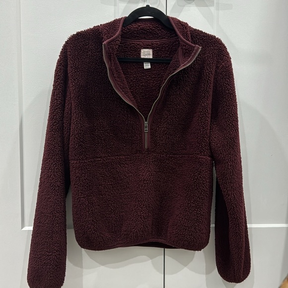 CORE fluffy polyester quarter-zip sweater - Picture 5 of 10